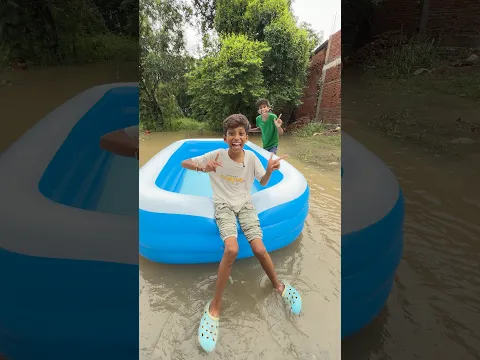 Chiku Aarya Ke Liye Mumma Layi Swimming Pool 😱 #shorts #ytshorts #viralvideo #swimming #pool