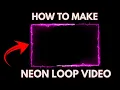 How to Make Neon Rectangle LOOP Frame Template How to Make Glow Border After Effects TUTORIAL