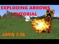 Exploding Arrows Tutorial In Vanilla Minecraft Java 1 14 - 1 17 Command Blocks