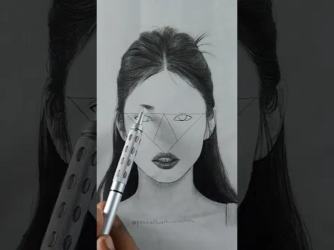 Face drawing techniques 😍✍️ #art #artist #cartoon #drawing #satisfying #paint #anime #shorts #bts