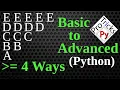 Python Pattern Program - Print Characters in Triangle Shape in Python Python Character Pattern 9
