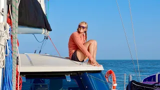 Sailing our Seawind 1170 Catamaran NY to Annapolis Downwind or No Wind!