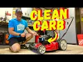 HOW TO CLEAN A CARBURETOR ON A BRIGGS STRATTON 550EX ENGINE FOR BEGINNERS Yard Machines Mowers