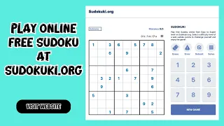 Play free sudoku online