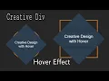 Css3 creative div box design css hover effects in Hindi 2021