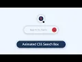 Awesome CSS Search Box Using HTML And CSS CSS Animated Search Box
