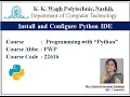 Install and configure Python IDE