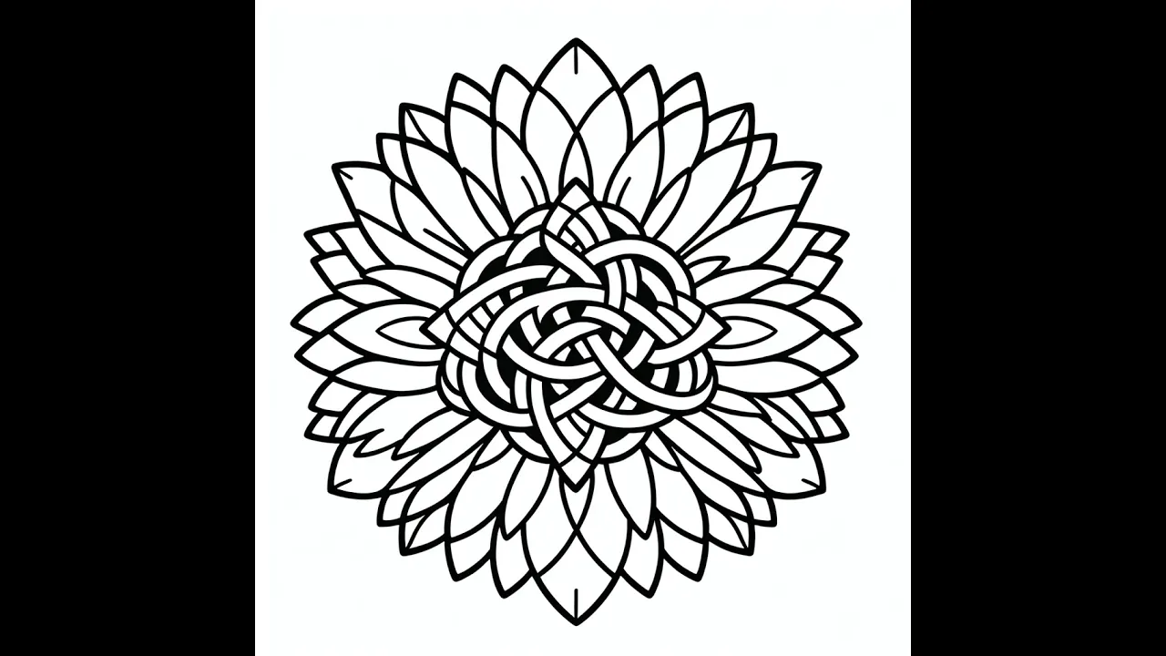 Celtic Blooms Coloring Book - Interior Preview