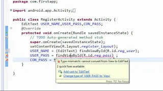 Android SQLite Tutorial 2 Put informations into the database