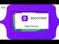 Table Classes in Bootstrap in