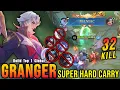 Download Lagu 32 Kills + MANIAC!! Super Hard Carry Granger MVP 16.0 Points!! - Build Top 1 Global Granger ~ MLBB