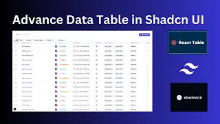 Part 1 Build Advance Data Table Next js Shadcn React Table - Tanstack Tailwind