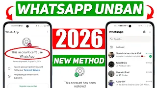 Whatsapp Unban New 2026 100 Working This account can t use Whatsapp Problem New 2026