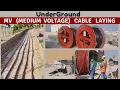 Underground Medium Voltage cable laying procedure