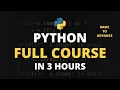 Python Full Course for Beginners in 2 Hours 45 Minutes Master Python from Scratch Code With Me