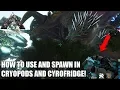 ARK - HOW TO USE AND SPAWN IN CRYOPODS AND CRYOFRIDGES