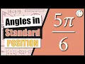 How to draw pi radians in standard position