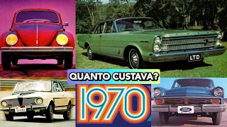 QUANTO CUSTAVAM os CARROS EM 1970?