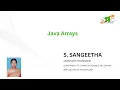 Java Array Object Oriented Programming SNS Institutions