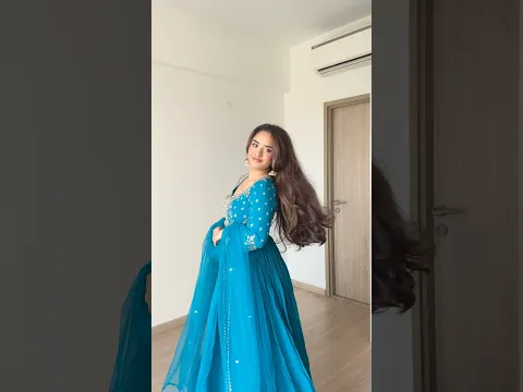 GRWM in Ethnic🩵 #ytshorts #grwm #getreadywithme #viral #makeup #skincare #bollywood #shringar