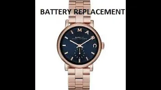 Marc Jacobs watch battery change