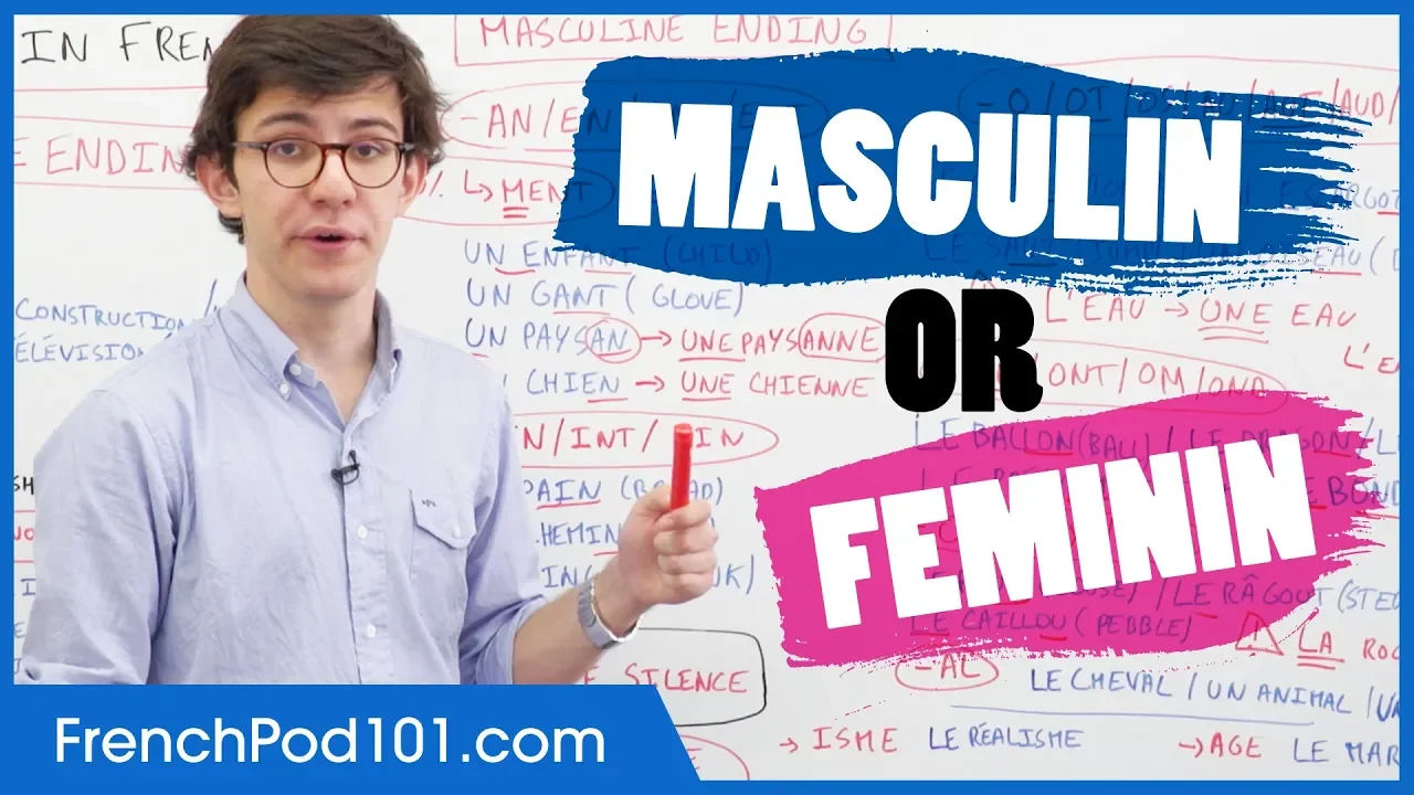 Gender of French Words: Masculin vs Feminin