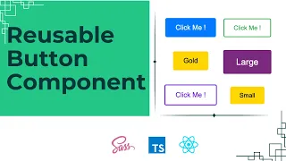 How to create reusable button component using sass and TypeScript