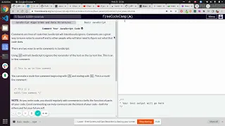Lesson 1 Basic JavaScript Comment Your JavaScript Code