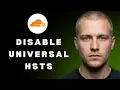 How to Disable Universal SSL through Cloudflare full guide 2026