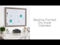 DesignOvation Beatrice Dry Erase Calendar