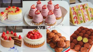 [No BGM] 느긋한 디저트 카페 작업 모음 🍰🎂  |  편안한 베이킹 백색소음