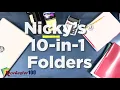 Nicky s 10-in-1 Multi Folder Perfect for Organizing School Subjects Durable Water-Resistant