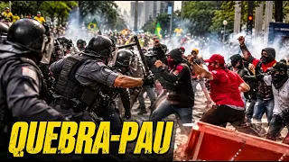 URGENTE PETISTAS TENTAM INVADIR A PAULISTA E LEVAM BOMBA
