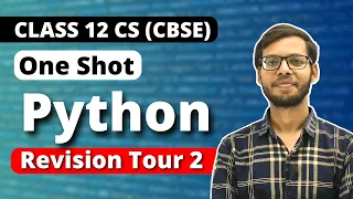 Class 12 Python Revision Tour 2 One Shot Class 12 Computer Science 2023-24 in Hindi