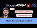 LeetCode 3208 Alternating Groups II Fixed Sliding Window Asked in Google