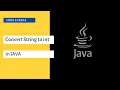 String to int in java Convert string to int java malayalam Code eureka