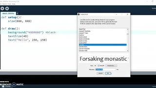 Add A Font in Processing Python