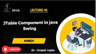 10 Java Swing JTable component in java swing in hndi
