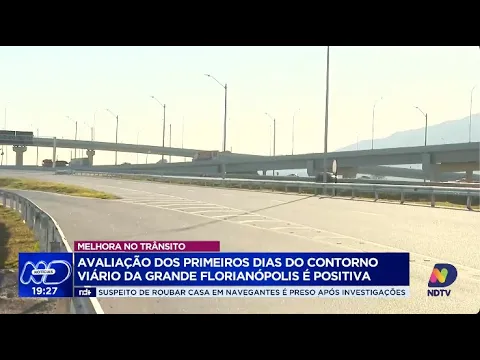 Novo Contorno Viário: primeiros dias mostram melhora no fluxo de trânsito em Florianópolis