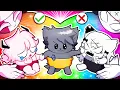 Download Lagu Rainbow Food Vs One Color Food CHALLENGE! #2 l Werewolf Mukbang - Friday Night Funkin ANIMATION