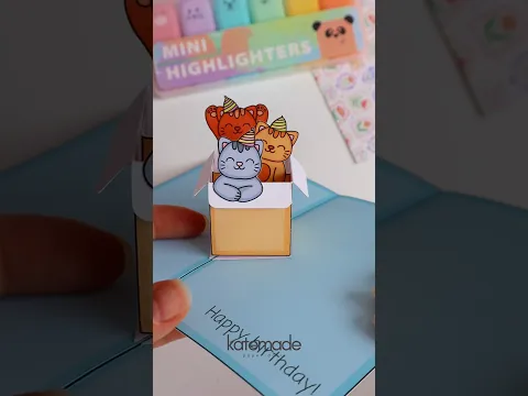 Pop up birthday card #craft #diy