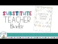 Substitute Teacher Binder