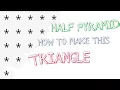 INVERTED HALF PYRAMID USING