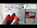 Lost Wells Fargo PIN Number