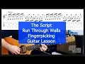 Download Lagu How to play The Script - Run Through Walls Fingerpicking Guitar Lesson with TAB