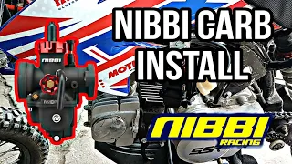 The BEST Carburetor For ANY 110-125cc Pit Bike - NIBBI PE22 Performance Carb First Start