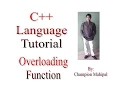 C Programming Language Tutorial 72 Overloading Function with example