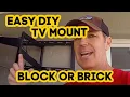 How to Mount TV to Block or Brick 2026