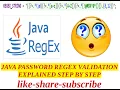 JAVA PASSWORD REGEX VALIDATION FOR BEGINNERS IN STEP BY STEP