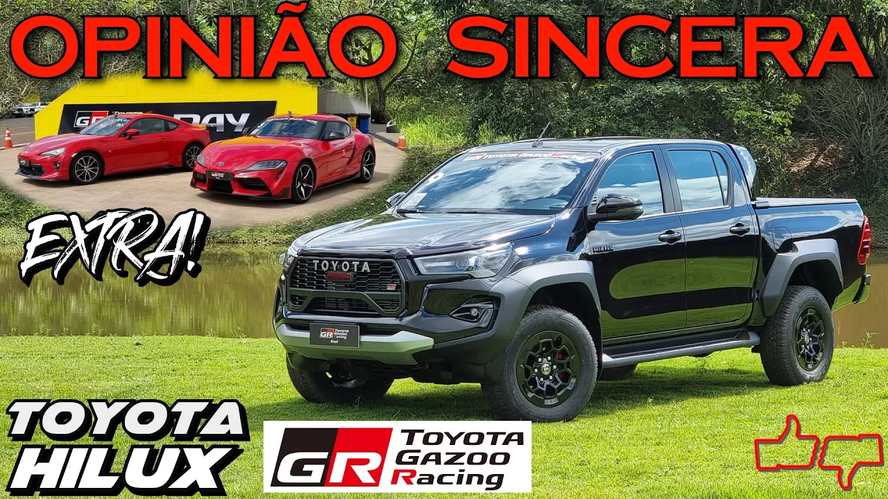 Toyota HILUX GR Sport 2023: É boa? Vale a pena? Picape diesel 4x4 off road bruta! E mais GT86, Supra
